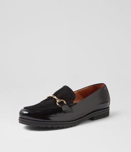 VAANI GA SCHWARZ LEATHER SUEDE