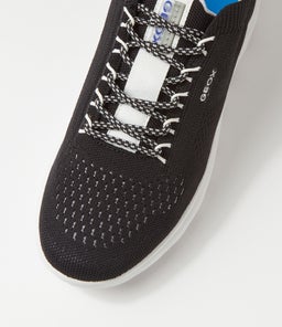 D SPHERICA A GE BLACK WHITE SOLE KNIT