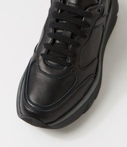 D DIAMANTA A GE BLACK LEATHER