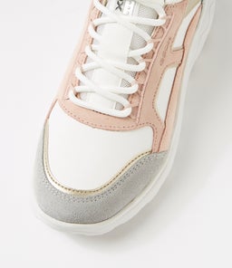 D SPHERICA C GE WHITE NUDE LEATHER SUEDE