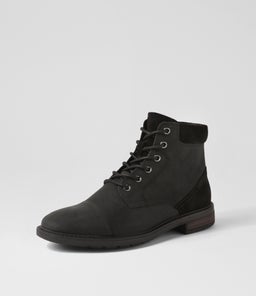 U VIGGIANO A GE BLACK WAXY LEATHER