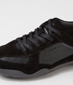 U METODO A GE BLACK SUEDE LEATHER