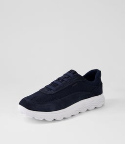 U SPHERICA B GE NAVY SUEDE MESH