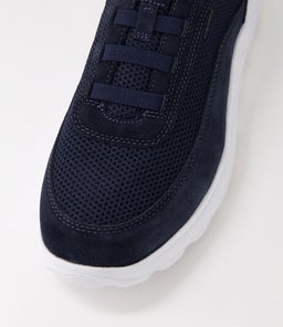 U SPHERICA B GE NAVY SUEDE MESH