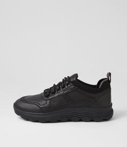U SPHERICA B NAPPA GE BLACK LEATHER