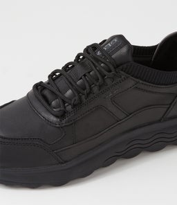 U SPHERICA B NAPPA GE BLACK LEATHER