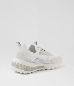 D SPHERICA ACTIF E GE WHITE/OFF WHITE SUEDE MIX