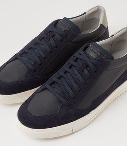 U SEGNALE A LEA+SUEDE GE NAVY LEATHER SUEDE