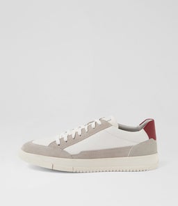 U SEGNALE A LEA+SUEDE GE WHITE GREY LEATHER SUEDE