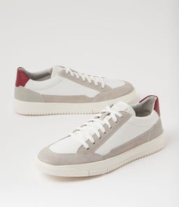 U SEGNALE A LEA+SUEDE GE WHITE GREY LEATHER SUEDE