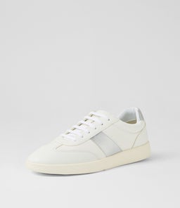 D MELEDA B GE WHITE SILVER MIX LEATHER