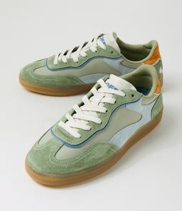 PARK VERDE WOMEN HF GREEN MULTI LEATHER FABRIC