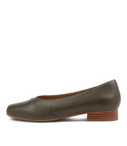 301702 SOLANA HP DARK OLIVE LEATHER