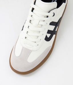 TRACKSIDE HP WHITE BLACK LEATHER