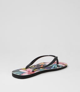 SLIM FLORAL PALM HV BLACK BLACK RUBBER