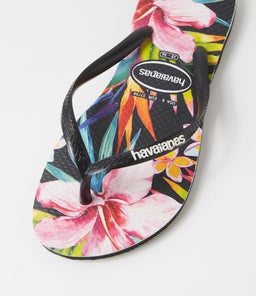 SLIM FLORAL PALM HV BLACK BLACK RUBBER