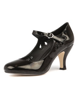 MENDY BLACK PATENT PU