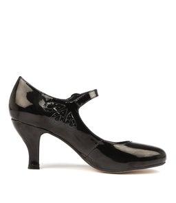 MENDY BLACK PATENT PU