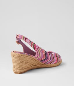 FABIANA IL PURPLE ZIGZAG SYN RAFFIA