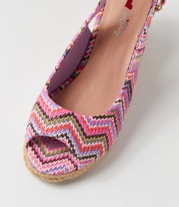 FABIANA IL PURPLE ZIGZAG SYN RAFFIA