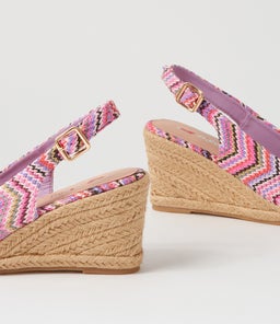 FABIANA IL PURPLE ZIGZAG SYN RAFFIA