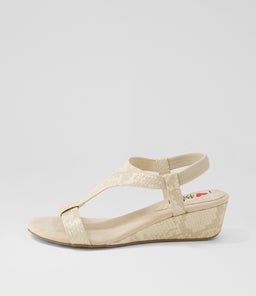 BUNRO IL BEIGE SNAKE METALLIC SMOOTH