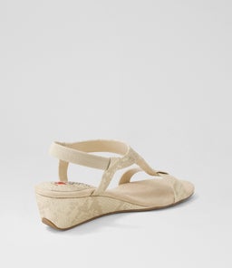 BUNRO IL BEIGE SNAKE METALLIC SMOOTH