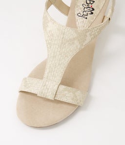BUNRO IL BEIGE SNAKE METALLIC SMOOTH