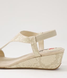 BUNRO IL BEIGE SNAKE METALLIC SMOOTH