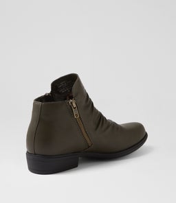 ROSIE IL OLIVE BLACK SOLE SMOOTH