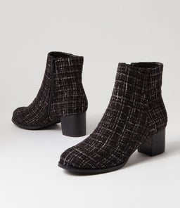 JALLIE IL BLACK TWEED FABRIC