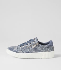 IZZAR IL DENIM FLOWER RECYCLED CANVAS