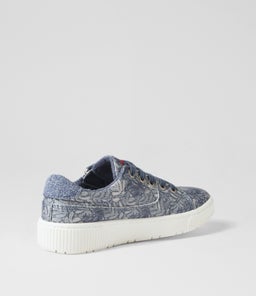 IZZAR IL DENIM FLOWER RECYCLED CANVAS