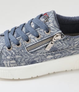 IZZAR IL DENIM FLOWER RECYCLED CANVAS