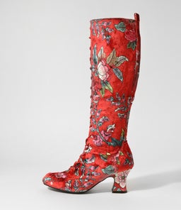 YARNEL IL RED FLORAL VELVET