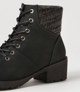 ASENDER IL BLACK NUBUCK PU