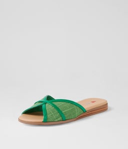 OTHELE IL GREEN GREEN PATENT PU FABRIC