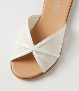 OTHELE IL WHITE WHITE PATENT PU FABRIC