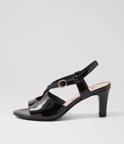 ZHORA IL BLACK PATENT PU