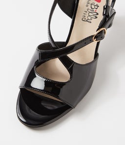 ZHORA IL BLACK PATENT PU