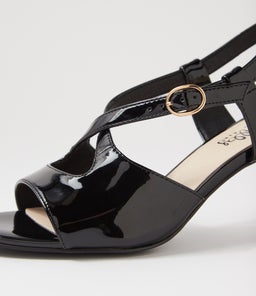 ZHORA IL BLACK PATENT PU