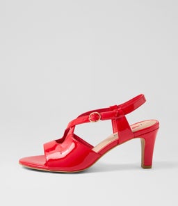ZHORA IL RED PATENT PU