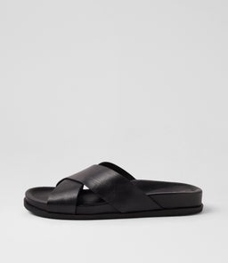 VACATE JM BLACK LEATHER