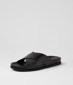 VACATE JM BLACK LEATHER