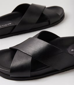 VACATE JM BLACK LEATHER