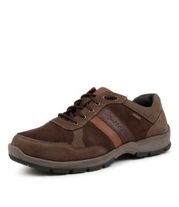 LENNY 51 JS BROWN COMBI LEATHER SUEDE