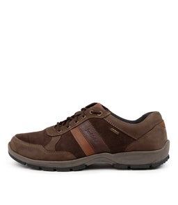 LENNY 51 JS BROWN COMBI LEATHER SUEDE