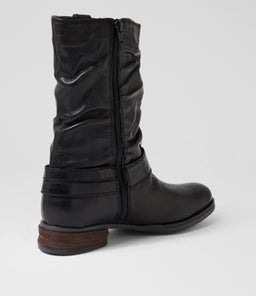 SANJA 14 JS BLACK LEATHER