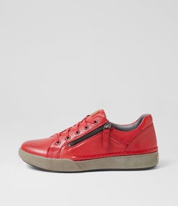 CLAIRE 13 JS RED LEATHER