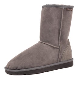 CLASSIC SHORT UNISEX GREY LEATHER